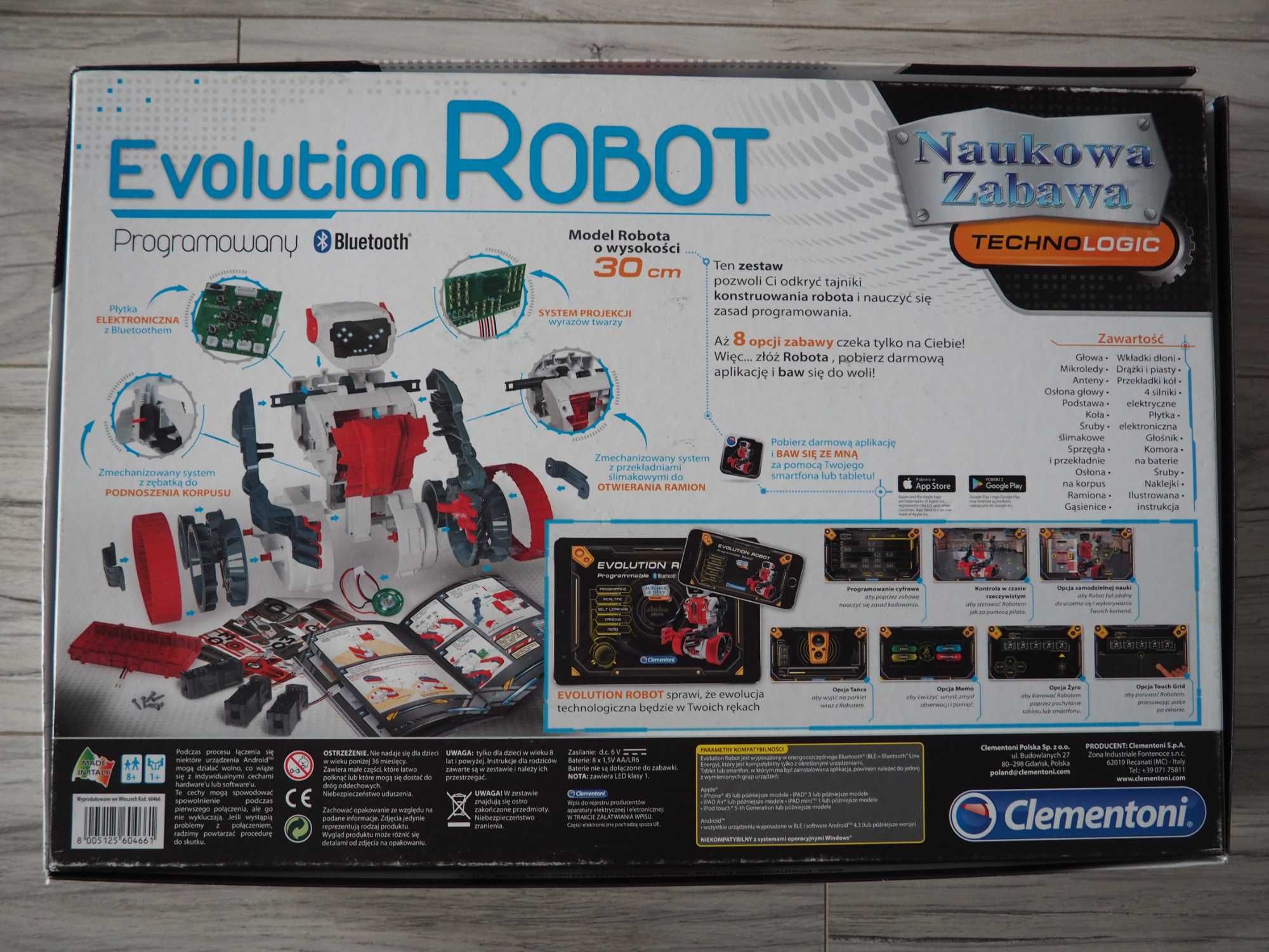 Clementoni zabawka naukowa evolution robot