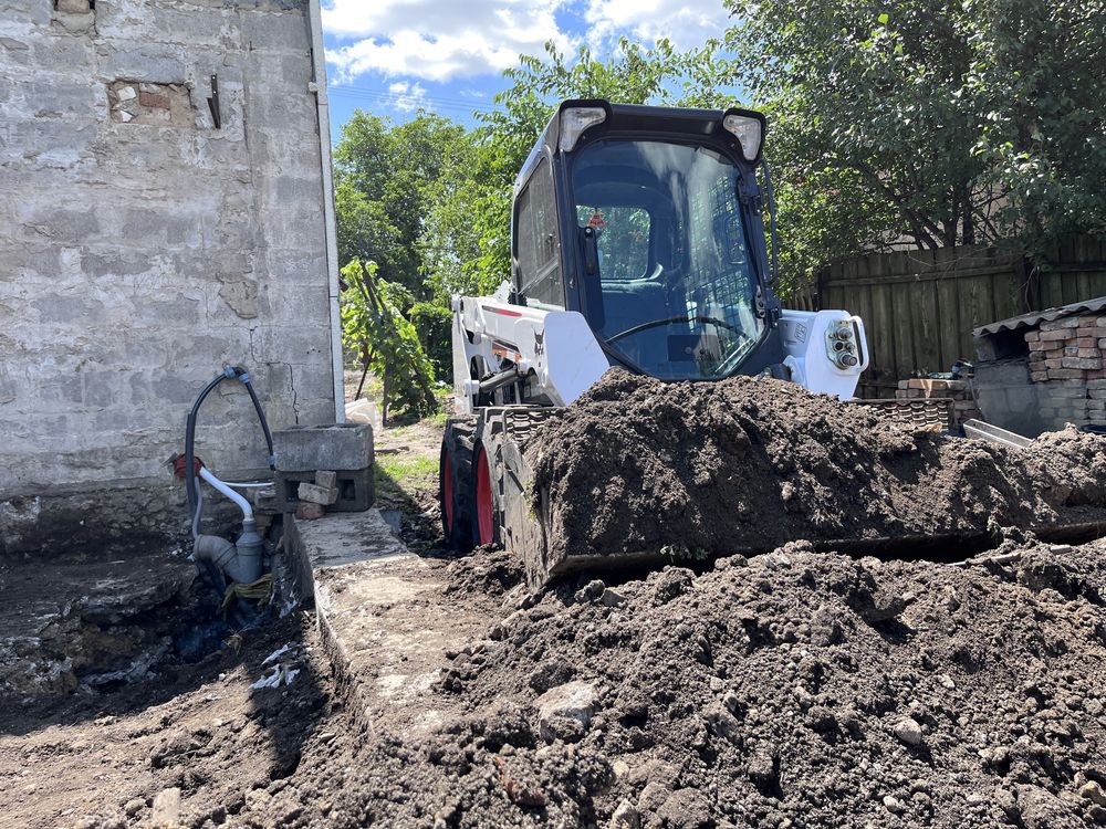 Аренда мини бобкат bobcat экскаватор планеровка вывоз погрузка мусора