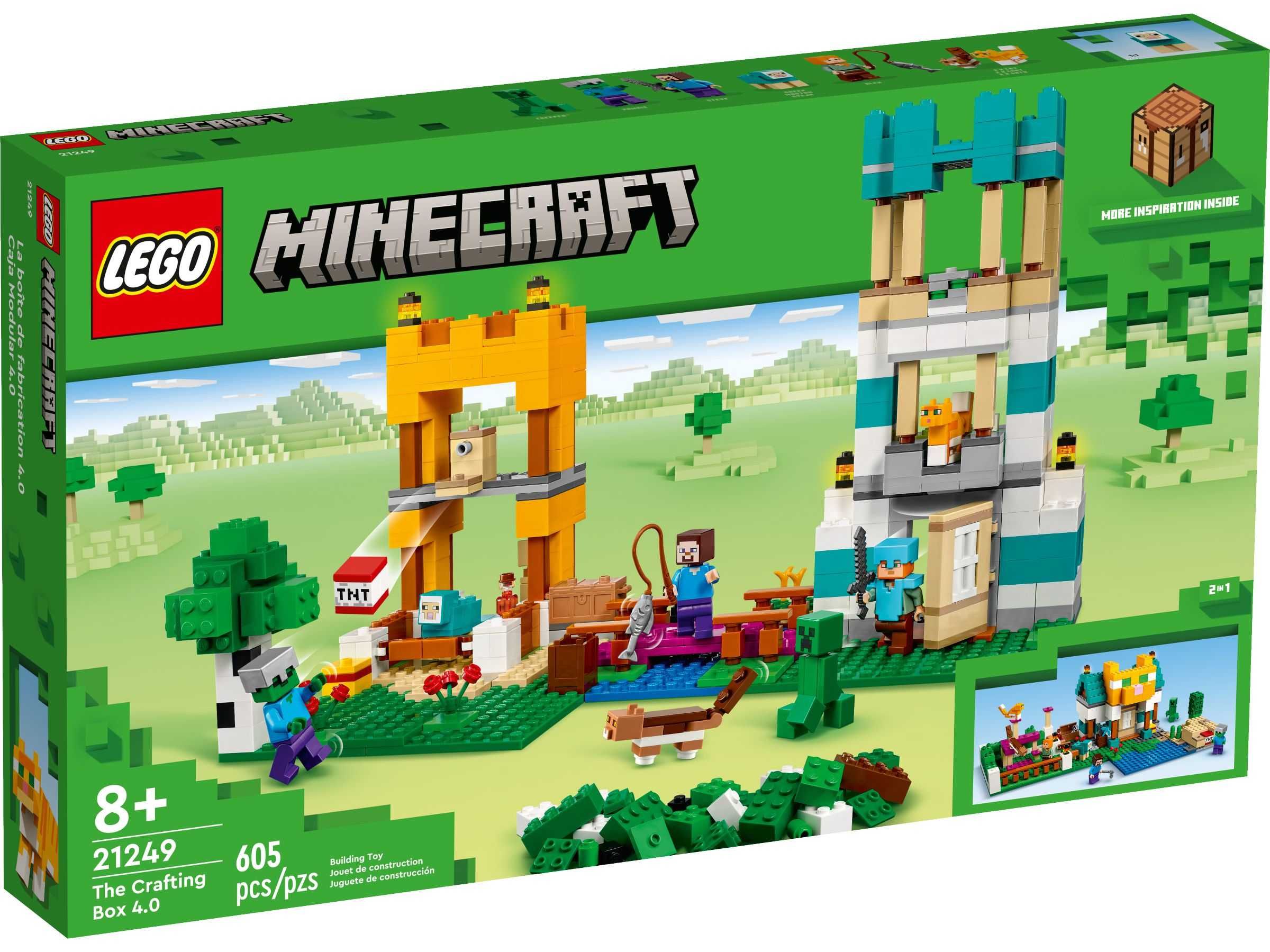 Odkryj Świat Klocków z LEGO 21249 Minecraft: Kreatywny Warsztat 4.0!