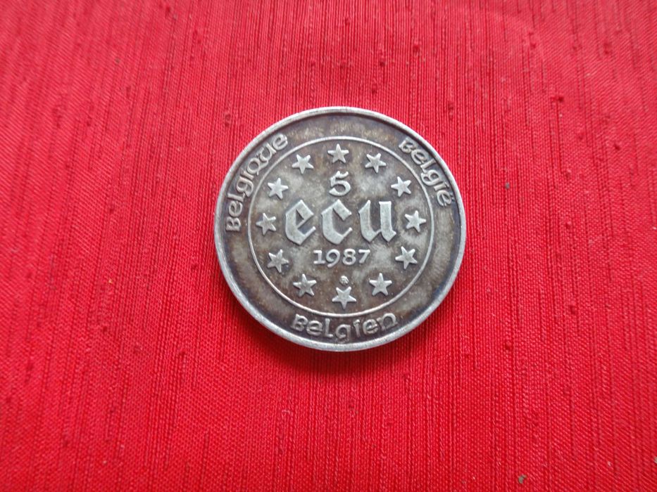 Srebrna moneta 5 ecu 1987