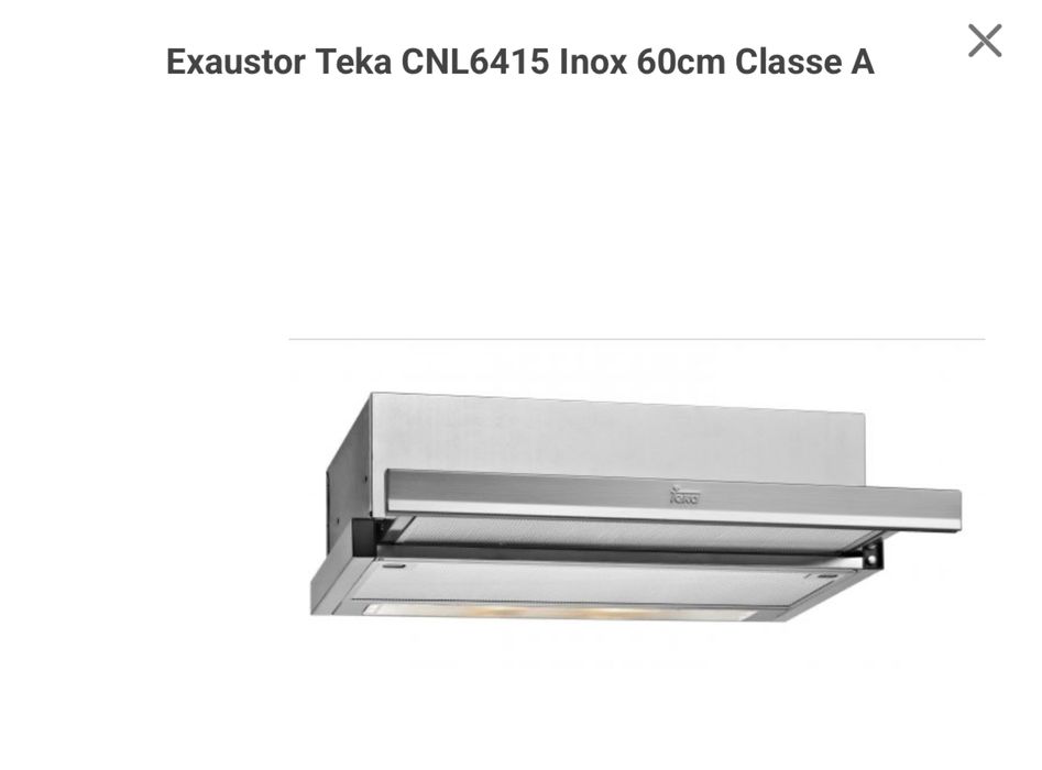 Exaustor Teka CNL6415 Inox 60cm Classe