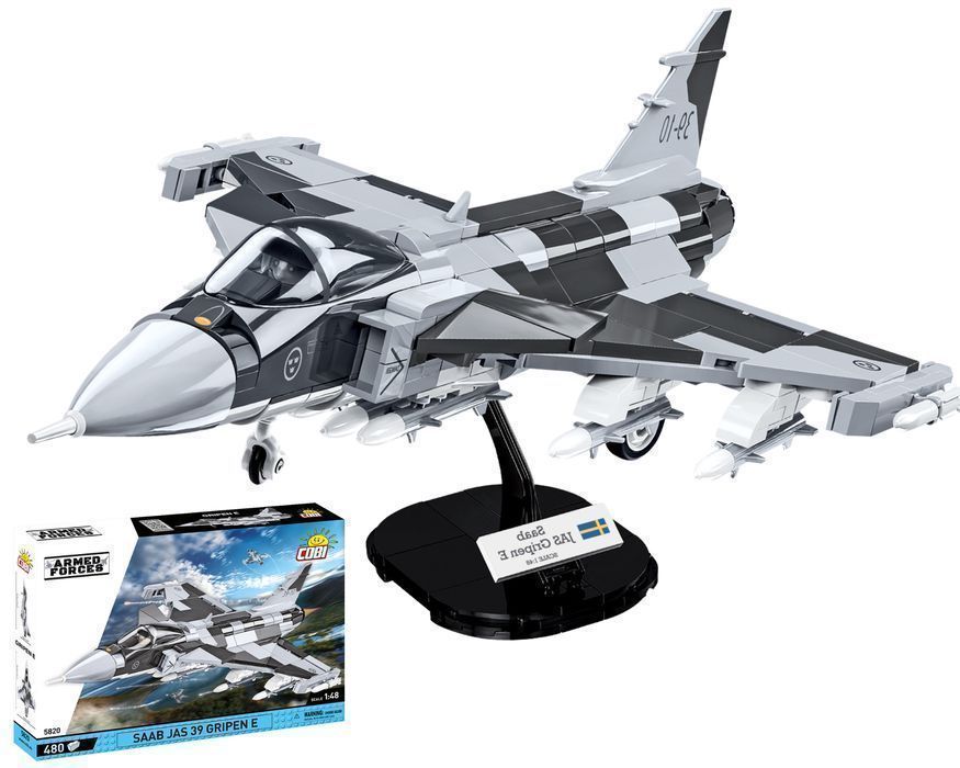 Klocki Cobi 5820 Samolot Saab Jas 39 Gripen E Armed Forces 480 El.