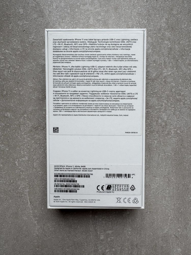 iPhone 11 White 64 GB Biały  j. NOWY