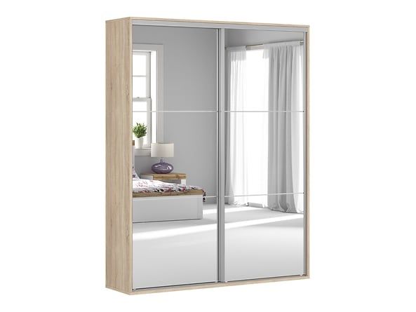 Szafa przesuwna Flex 171 cm z lustrem dąb sonoma