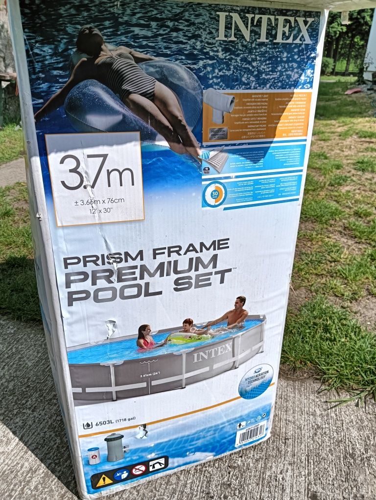Basen stelażowy INTEX 3.7m x 76cm