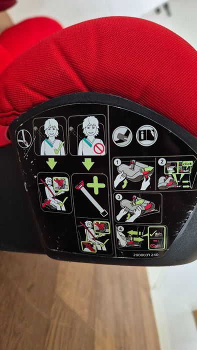 Britax Römer Kidfix2  stan idealny fire red fotelik isofix 15-36kg