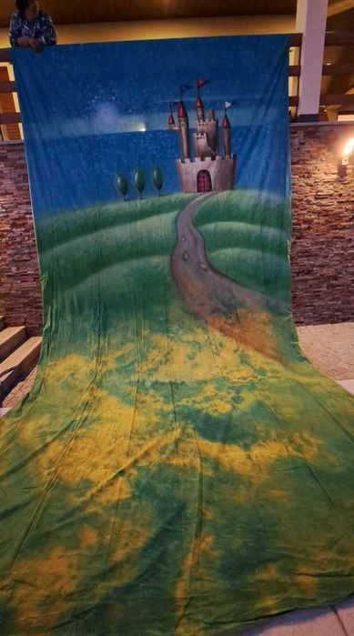 Cenário pintado pano