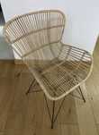 Krzesło Rattan boho do salonu sypialni ratanowe rustykalne