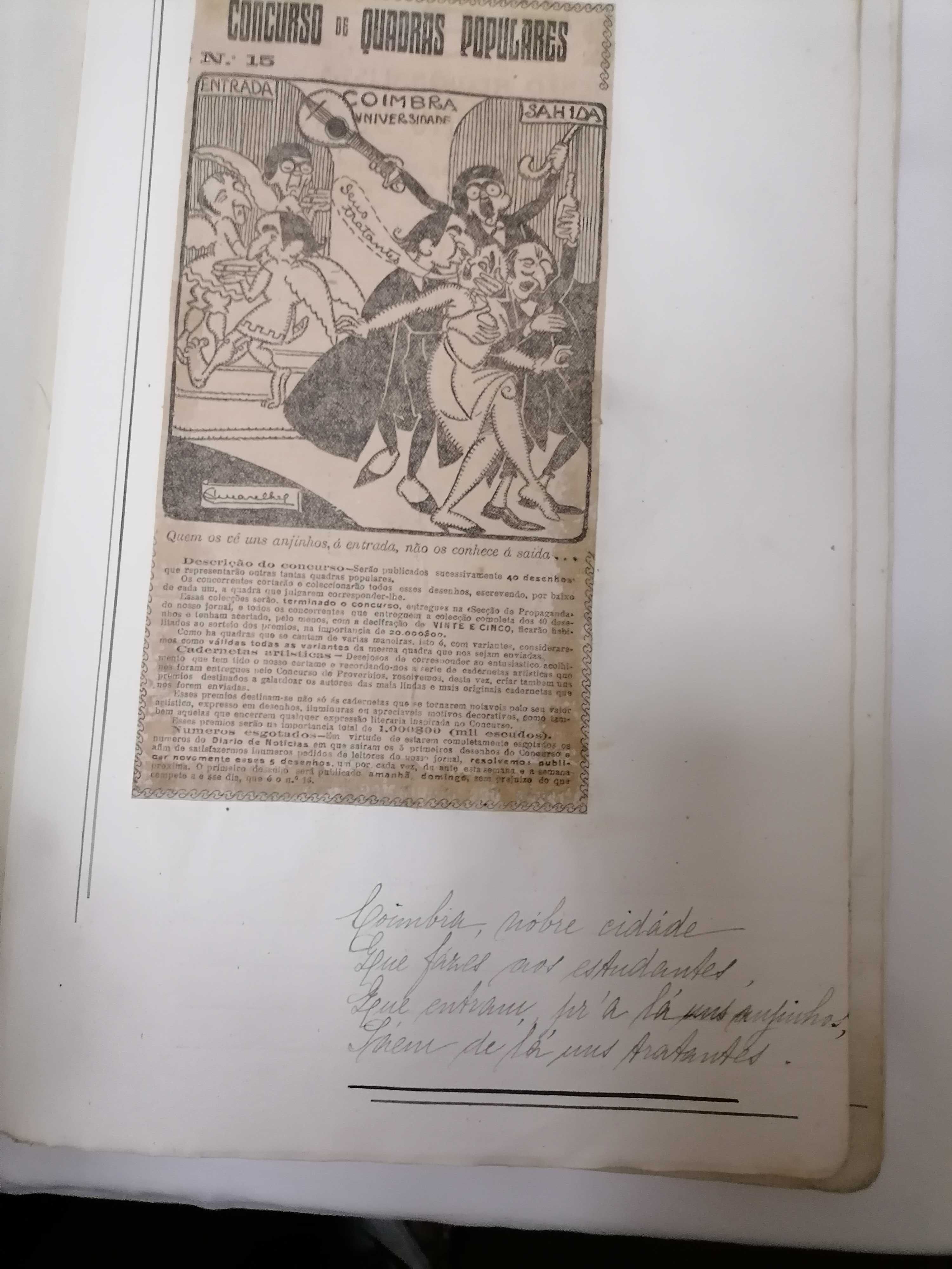 Artigo Único - STUART Caderneta QUADRAS POPULARES 1922 Diário Notícias