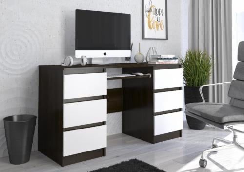 Biurko czarno białe