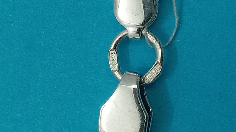 Серебряная цепочка бисмарк Мужская цепочка Серебро 925 пробы