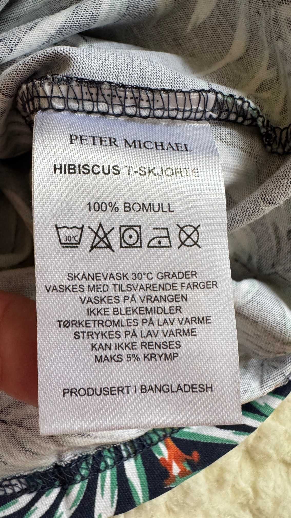 Koszulka, t-shirt wzorzysty męski Peter Michael, r XXL-nowa bez metki