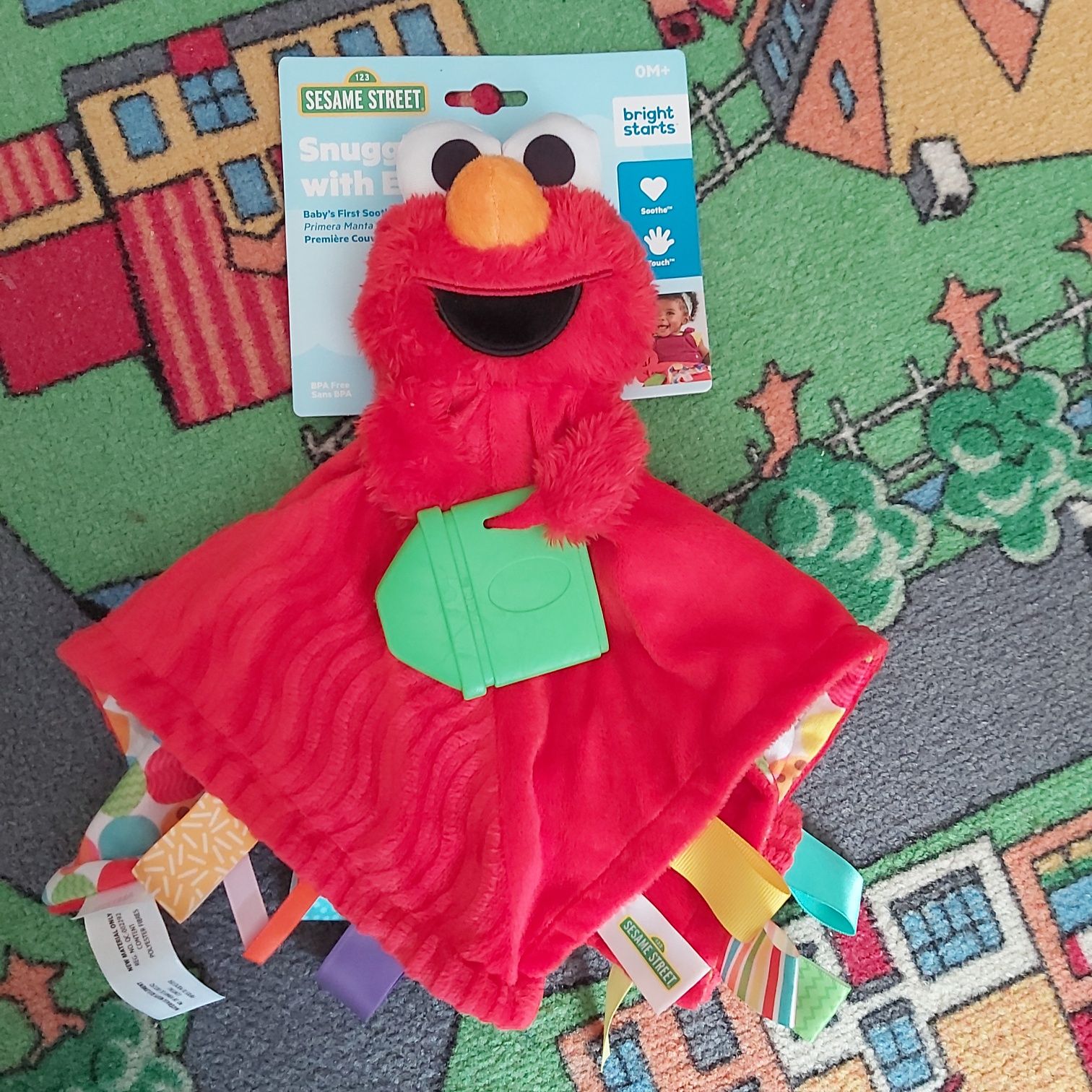Elmo sesame street bright starts szmatka przytulanka nowe
