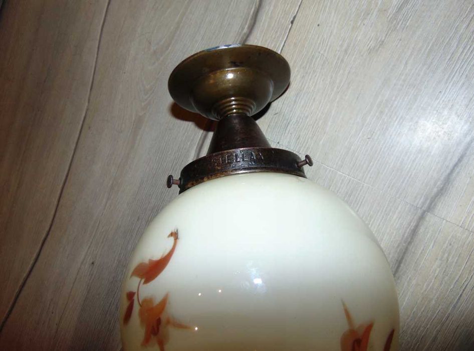 Przedwojenny mosiężny plafon,lampa