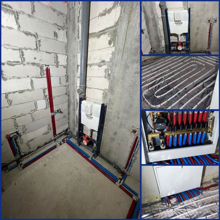 Сантехніка, опалення, водопостачання, водовідведення монтаж під ключ.