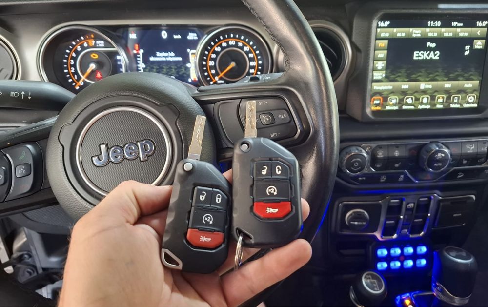 Kluczyk Jeep Dodge Chrysler Kodowanie Zdalny Start Polski Mapy Europy