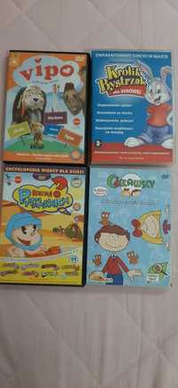 Plytki DVD, cd encyklopedia dla dzieci 4 szt.
