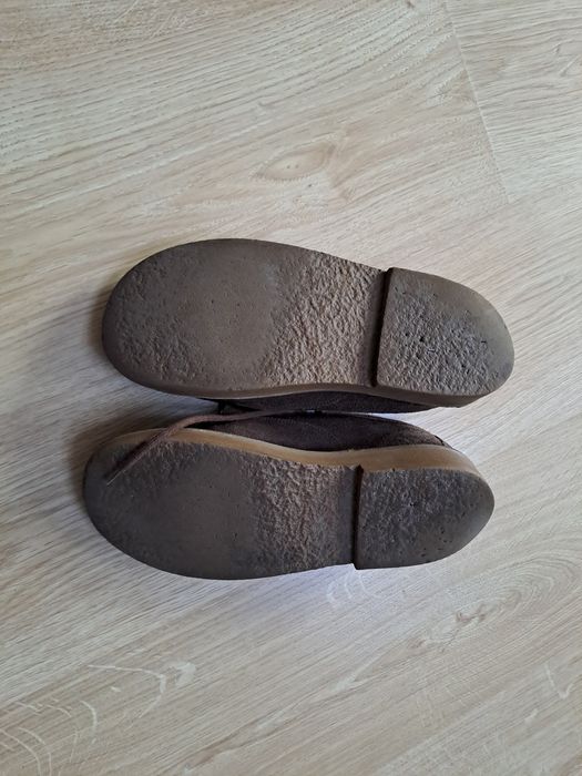 Welurowe trzewiki firmy Otmęt, brązowe, rozmiar 39