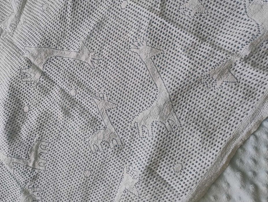 Zestaw 3 niebieskich kocy dla maluszka