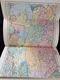 Mapa atlas świata staroć ZSRR Moskwa 1962