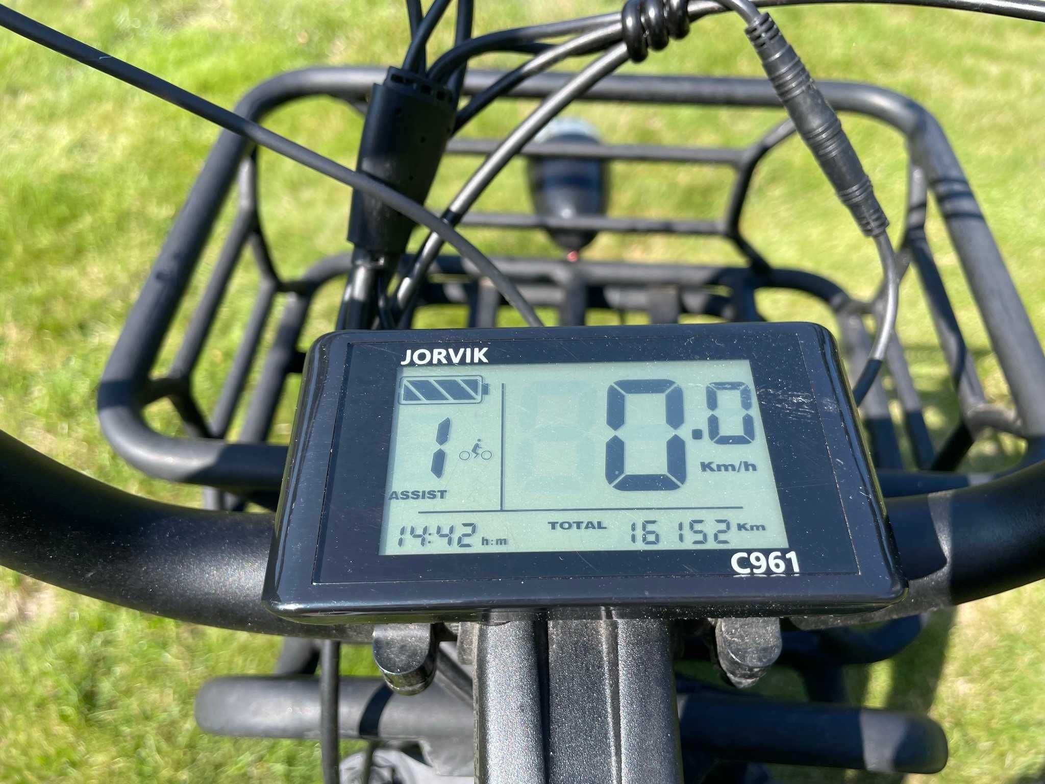 Rower elektryczny trójkołowy Jorvik MT JMT6-2 250W zielony