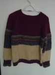 nowy sweter damski wełniany zrobiony na drutach
