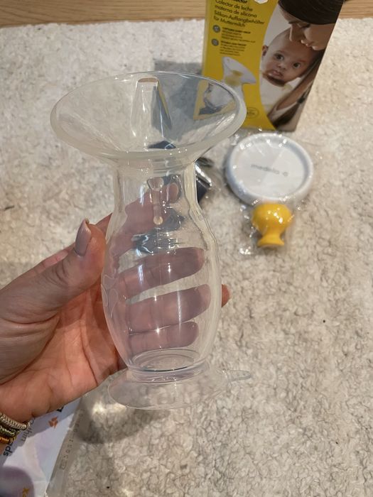 Copo coletor, sacos armazenamento leite e discos amamentação