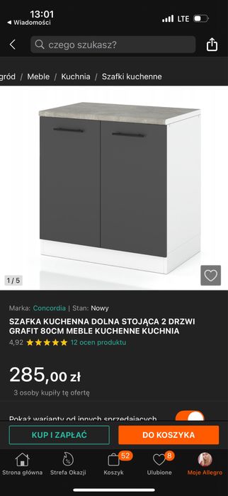 Szafka kuchenna + blat