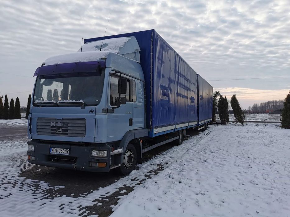 MAN TGL 8.2104X2BL  Man TGL 8.210 4X2 BB N03 + przyczepa Gniotpol G3560 w cenie.
