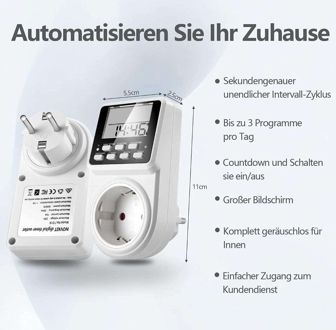 NOVKIT Intervall cyfrowy programator czasowy