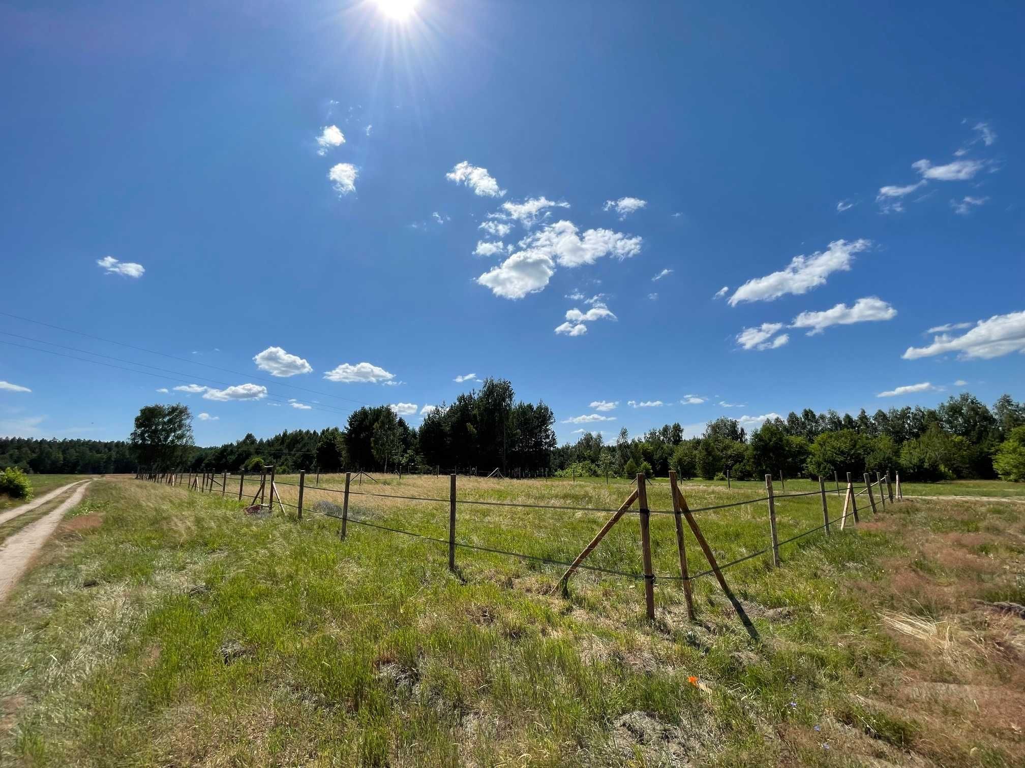 Działka budowlana ogrodzona prąd 976m2 pojedyncze WZ gm. Długosiodło
