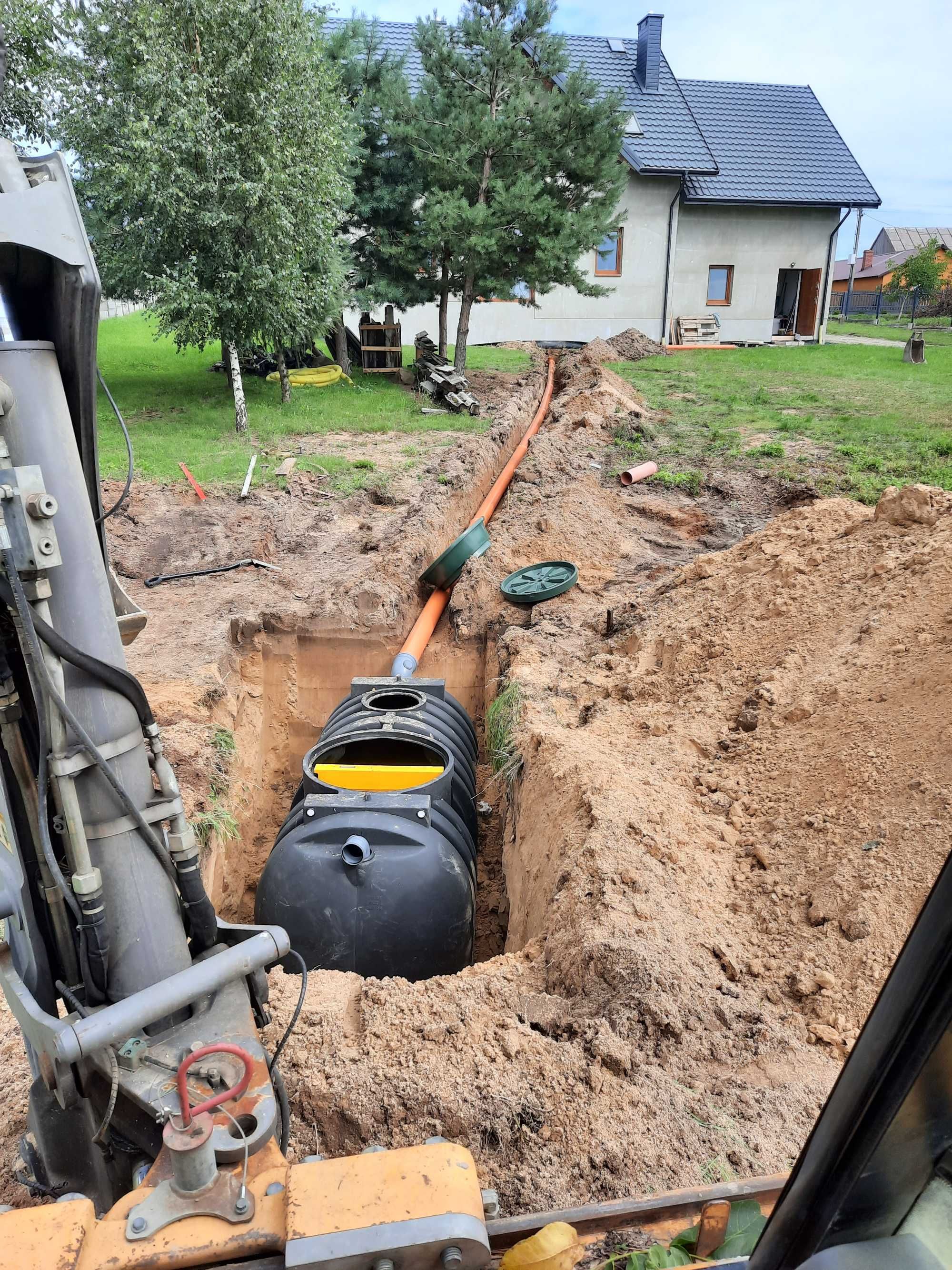 Wypożyczalnia sprzętu budowlano-ogrodniczego, Usługi koparko-ładowarką