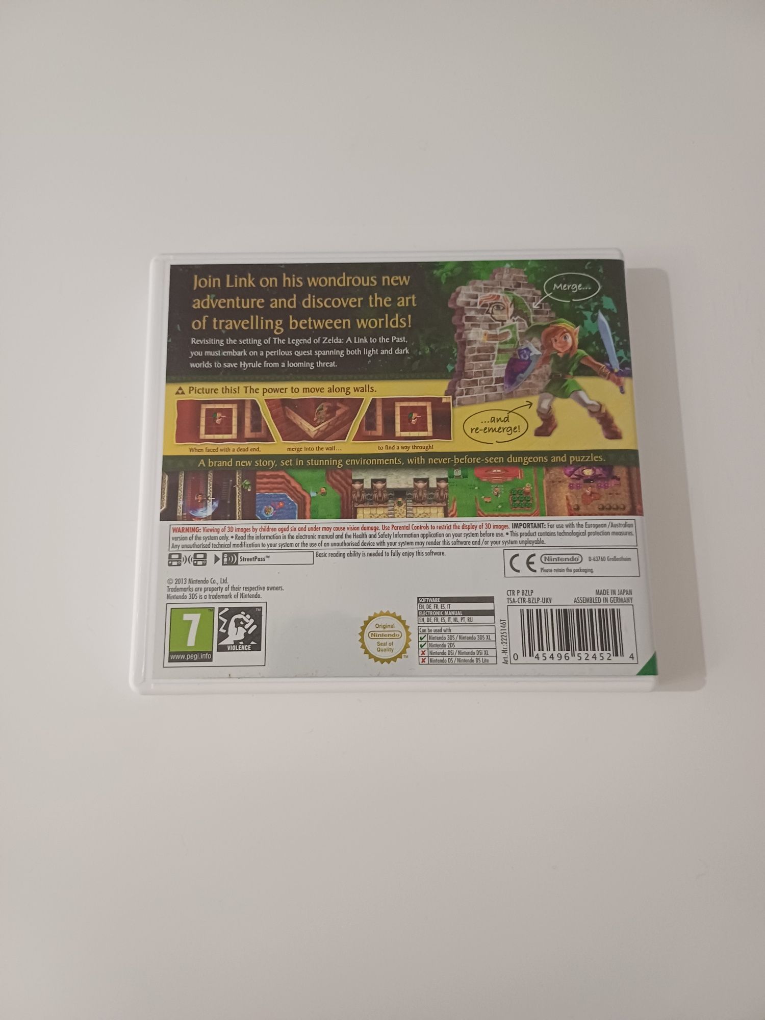 The Legend of Zelda Link Between Worlds Nintendo 3DS oryginalna