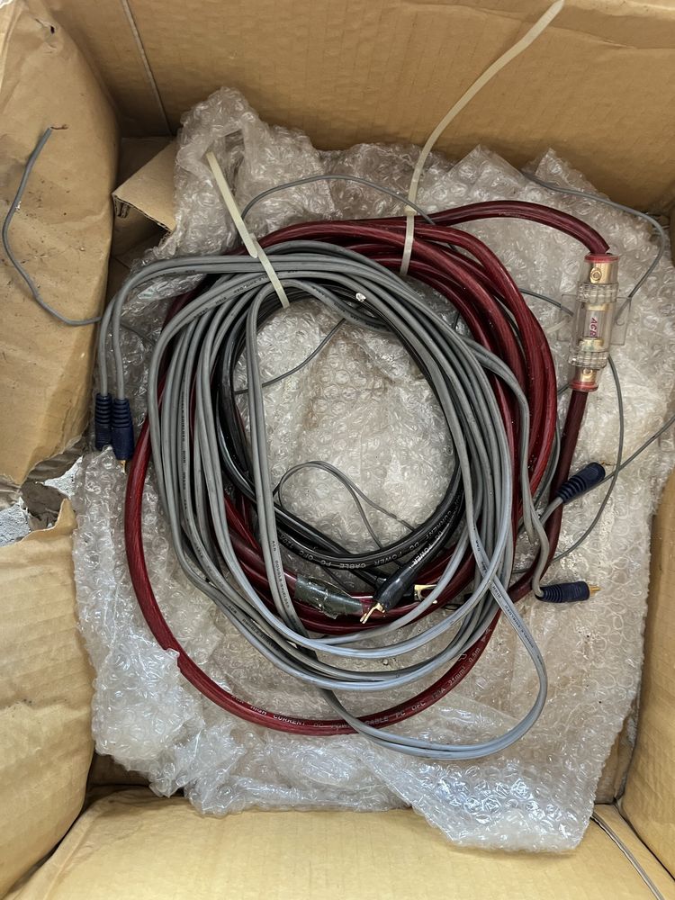 Kable głośnikowe car audio skrzynia basowa
