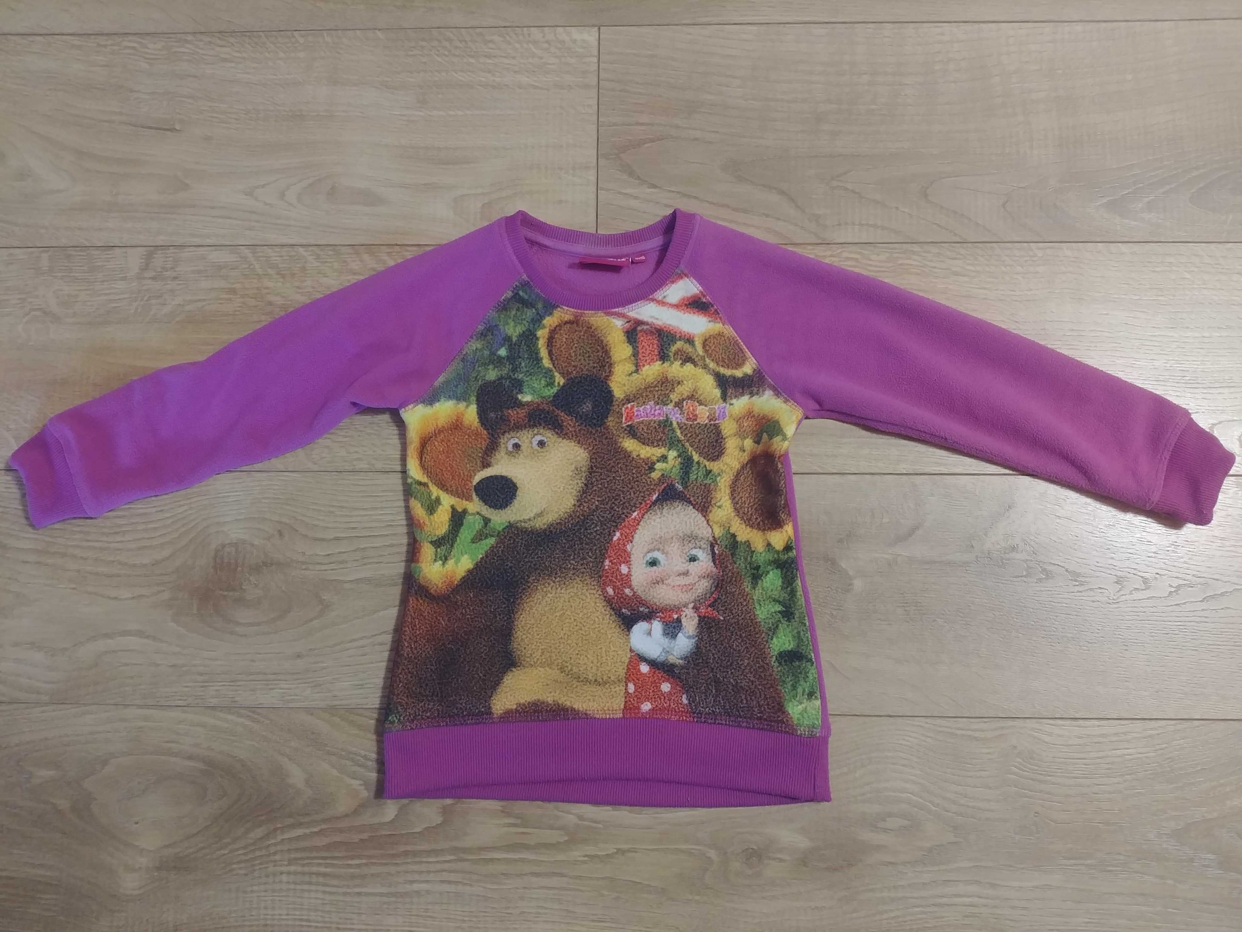 Masza i Niedźwiedź 104 110 bluza polar dla dziewczynki