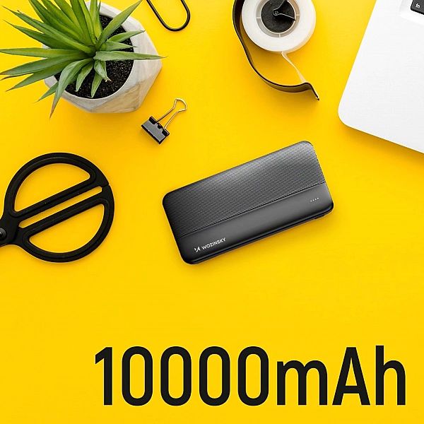 Wozinsky powerbank 10000mAh 2 x USB czarny (WPBBK1)