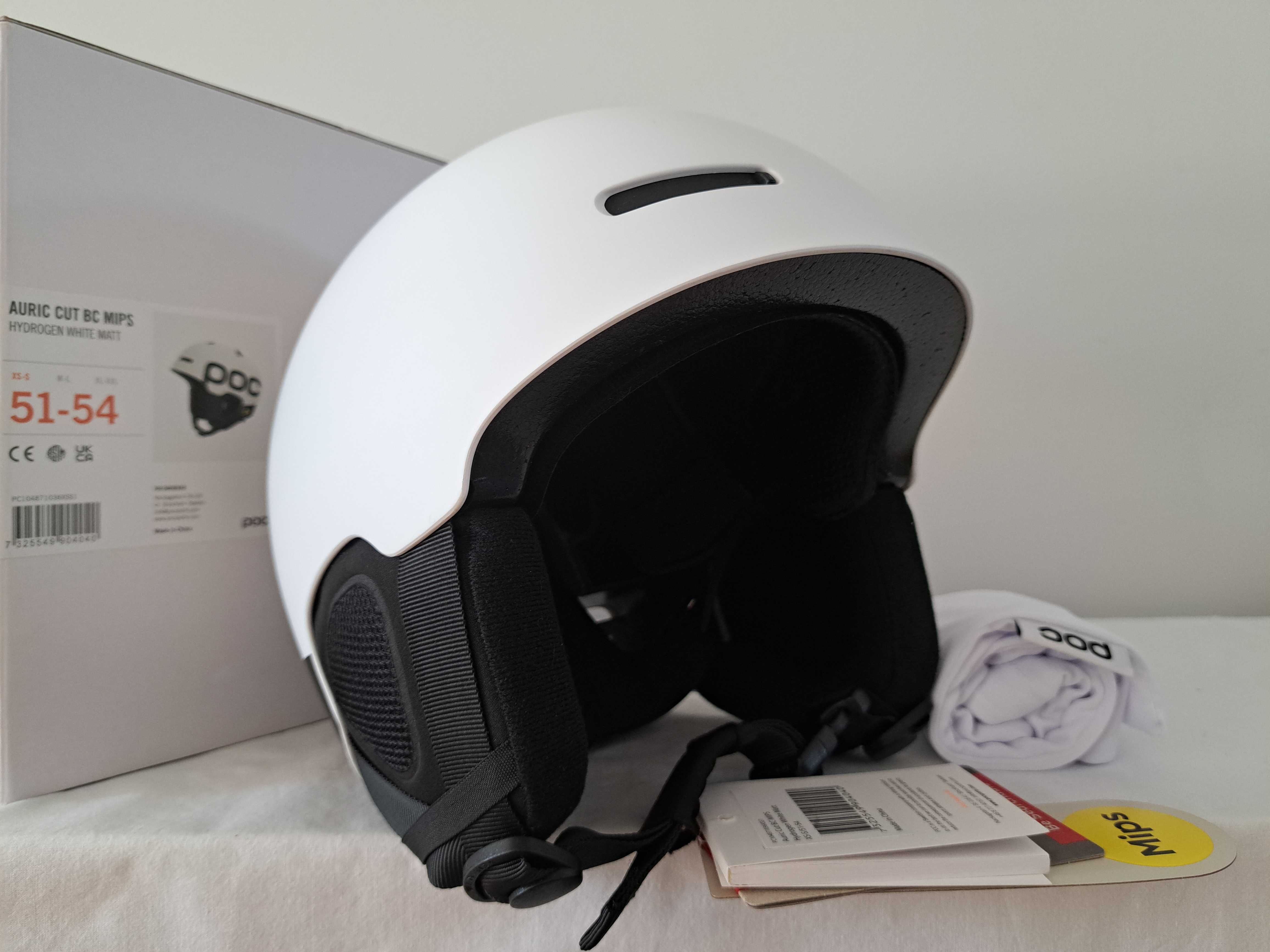 Kask narciarski POC Auric Cut BC Backcountry Mips White XS/S 51-54cm