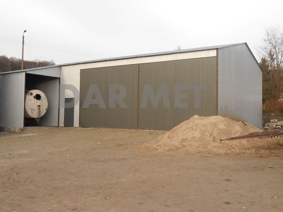 Hala Garaż Wiata Warsztat Magazyn Konstrukcja Stalowa Projekt Dar Met