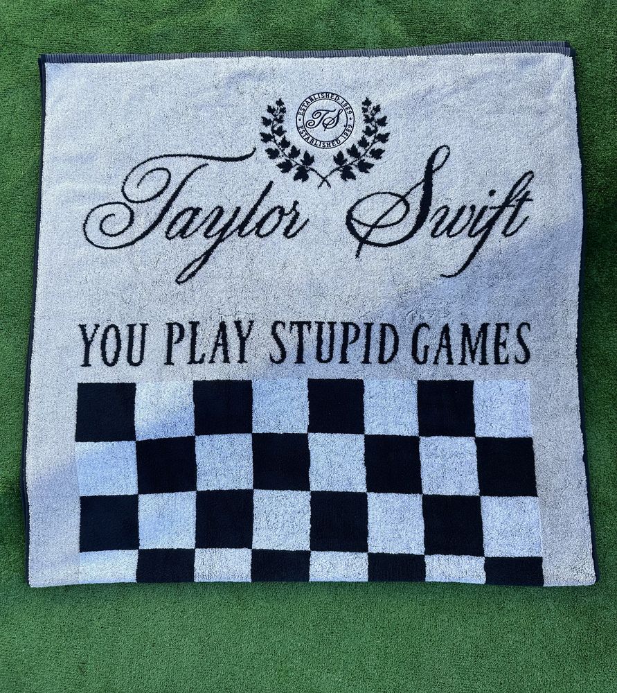 Taylor Swift Checker Game Towel