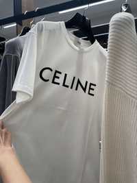 T-shirt Celine 100% Bawełna biała / czarna