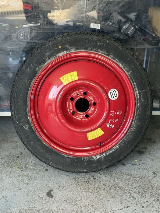 Roda jante pneu suplente Peugeot Citroen 5 Furos R17