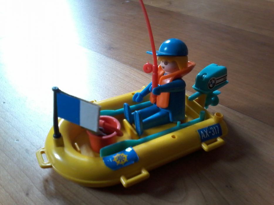 Playmobil Pescador + barco + acessórios