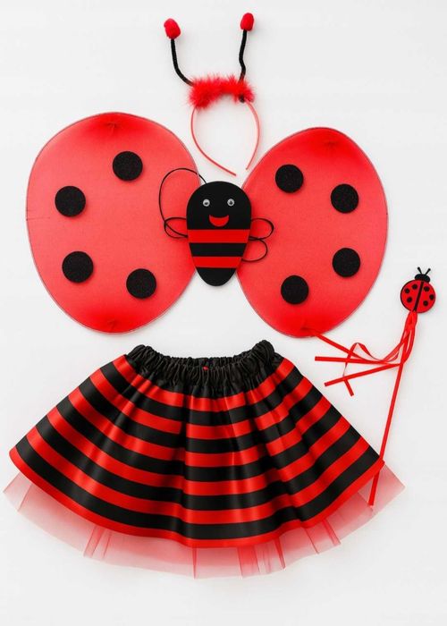 Przebranie BIEDRONKA 3-8LAT kostium dla dziewczynki bal Halloween