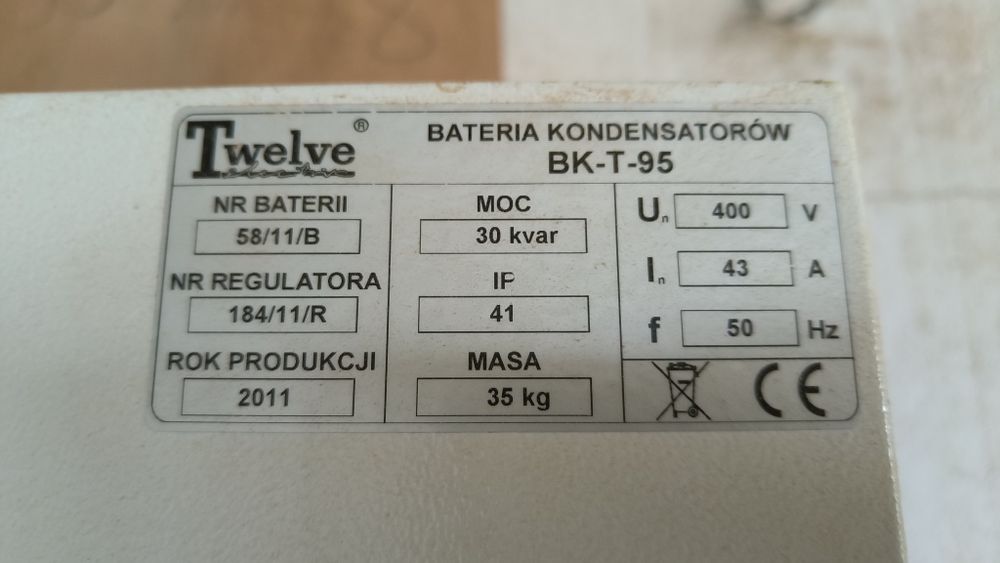 30 kvar Kondensator mocy Bateria kondensatorów energia bierna zbijanie