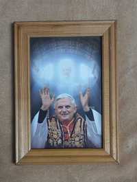 Obraz Benedykta XVI oraz Jana Pawła II