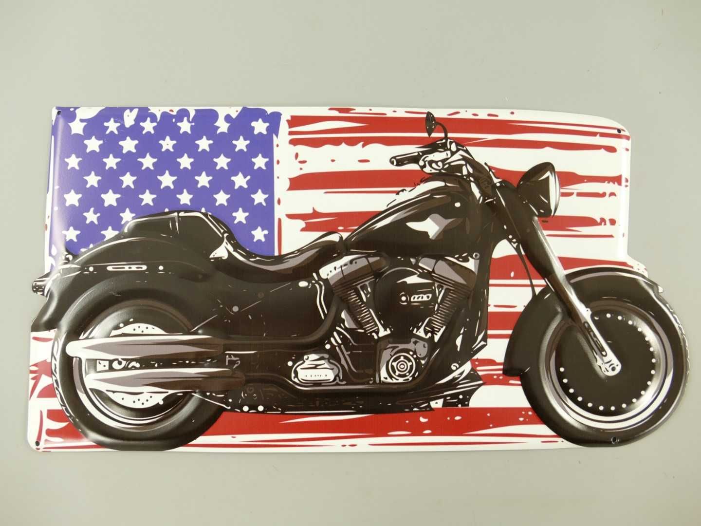Metalowy plakat szyld reklama Motocykl Ameryka retro 3D