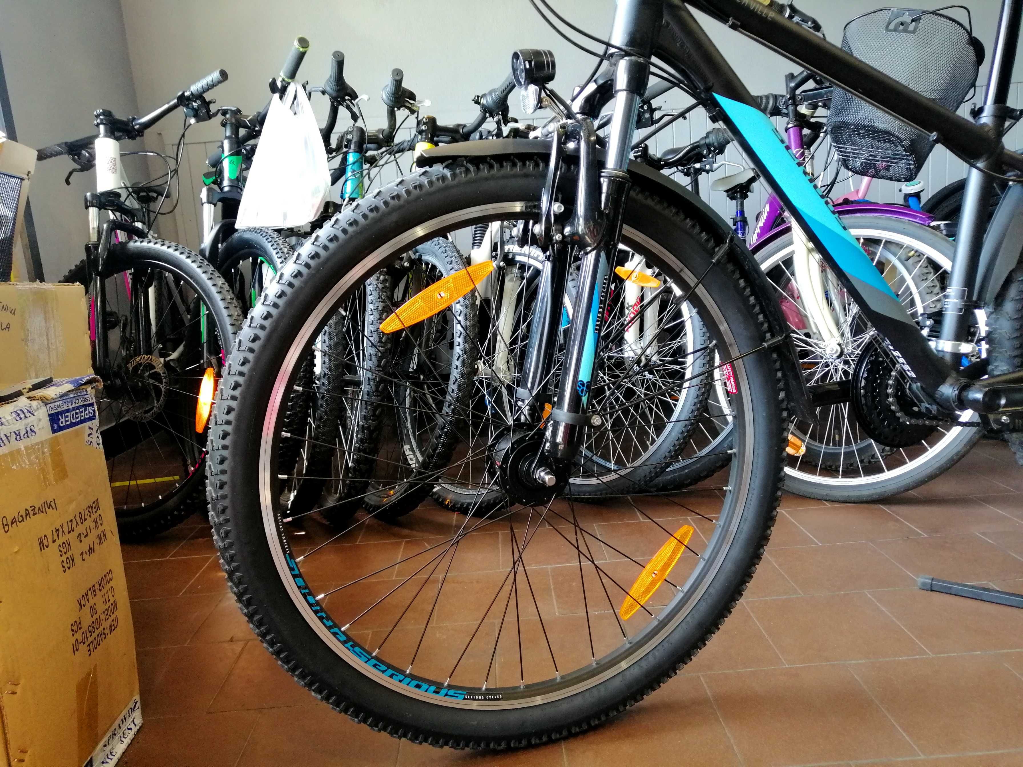 NOWY SERIOUS ROCKVILLE STREET Roz. 15" *Błotniki, Prądnica* Koła 27,5