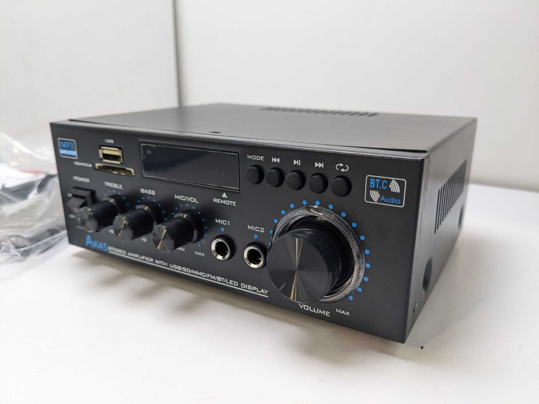 Аудіопідсилювач-ресивери AK45 Bluetooth 5.0 HiFi стерео міні