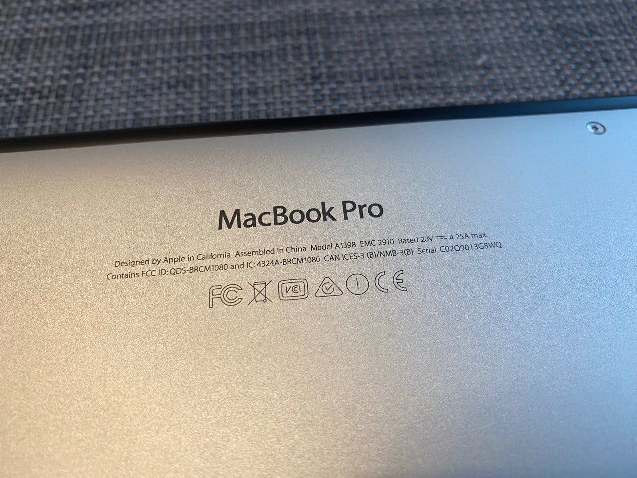 Apple MacBook Pro 15 A1398, Retina, i7-16Gb-1Tb