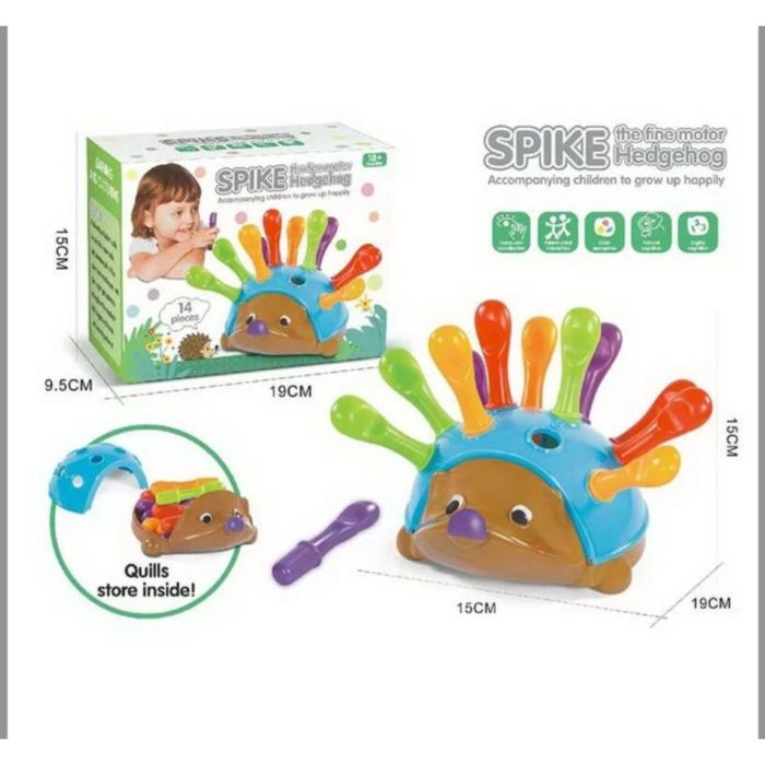 Сортер їжачок Spike їжак ёжик цифри голочки